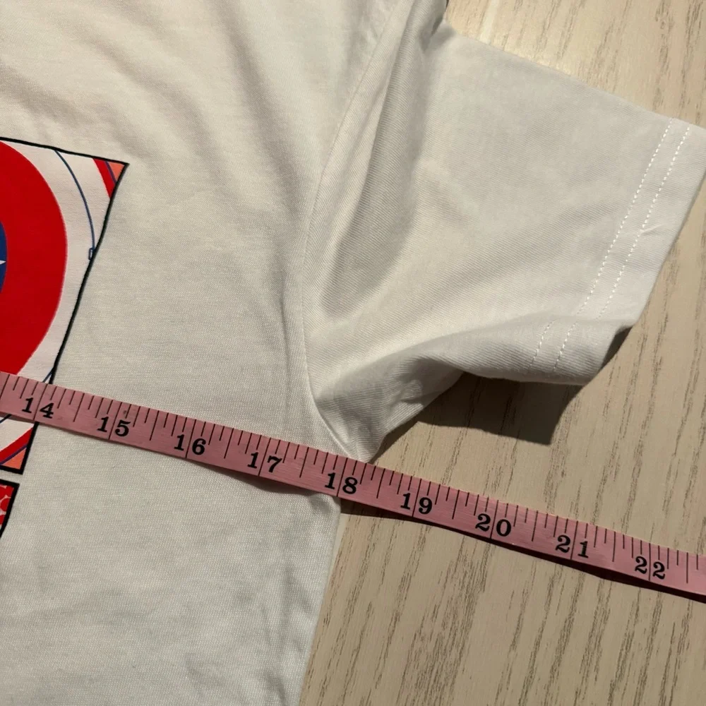 Art Class Marvel Captain America Graphic Tee Boys L White Superhero Shirt‎ NEW